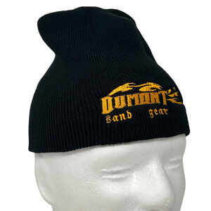 Vintage 90s Dumont Sand Gear Beanie Winter Hat Toque Dirt Bike ATV USA Black